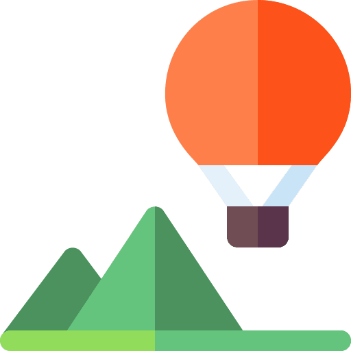 Hot air balloon highlight stories hot air balloon flight icon