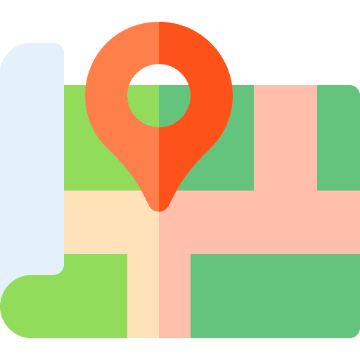 Map social media region placeholder icon
