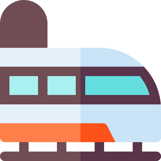 Train rails street train icon