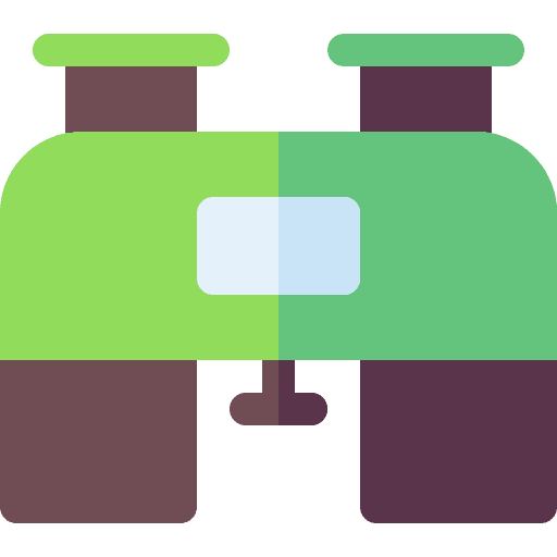Binoculars tools and utensils sight see icon