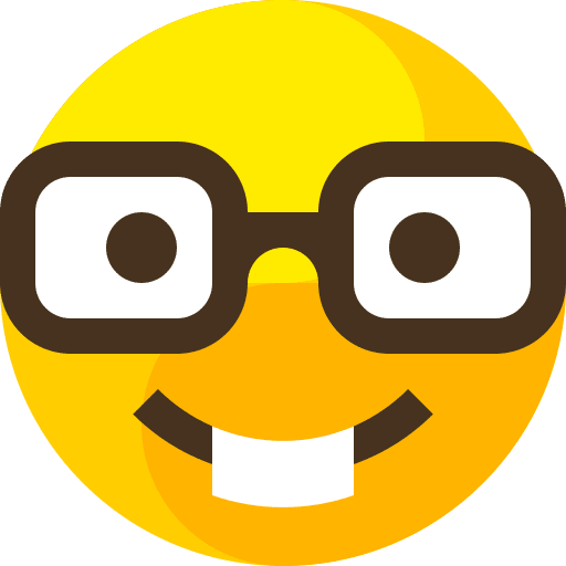 Nerd emoji feelings people icon