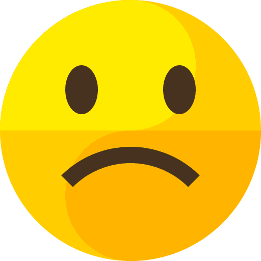 Sad people sad emoticons icon