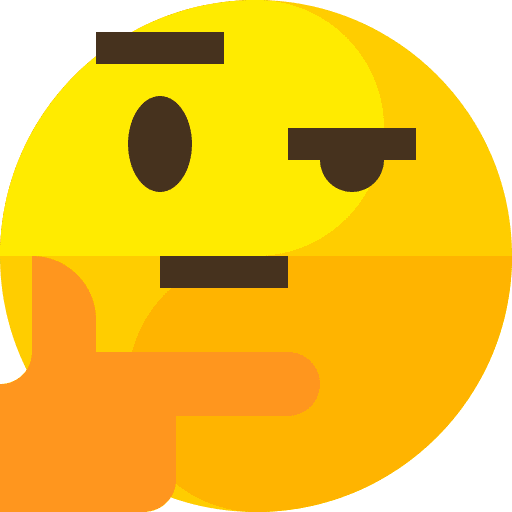 Thinking people feelings suspicious icon
