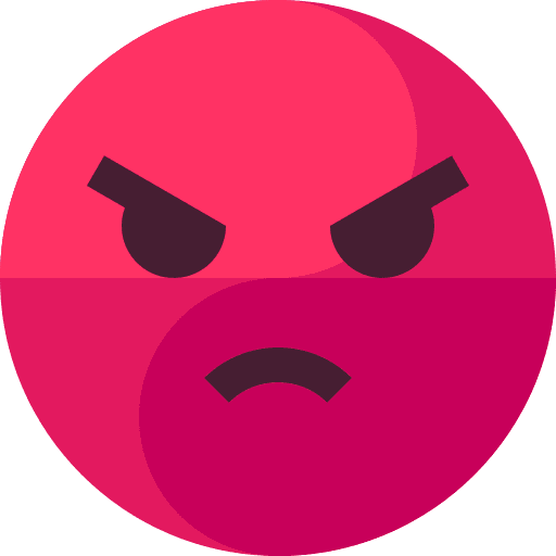 Angry faces people mad icon