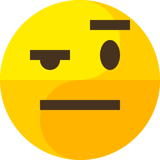 Suspicious feelings people emoticons icon