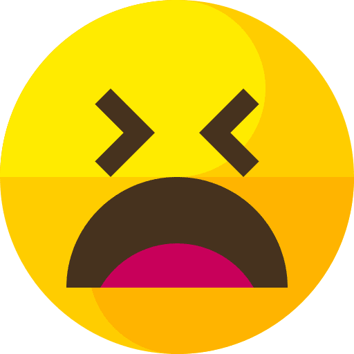 Anguish emoticons emoji faces icon