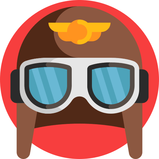 Aviator fashion glasses transportation icon