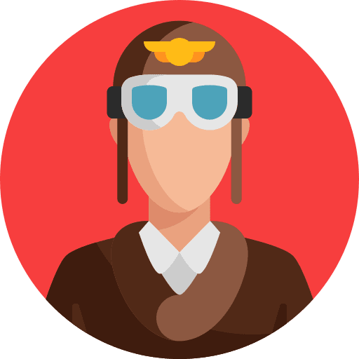 Aviator flight aviator airplane icon