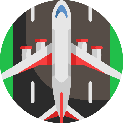 Runway transportation airline runway icon