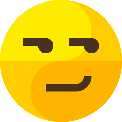 Smirking feelings smirking people icon