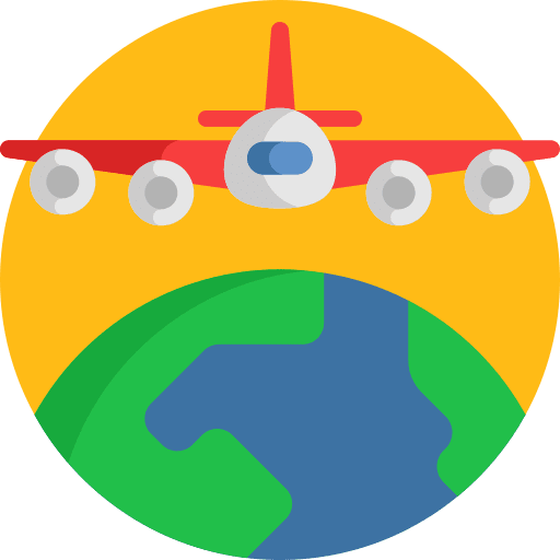 Flight plane aviation travel icon