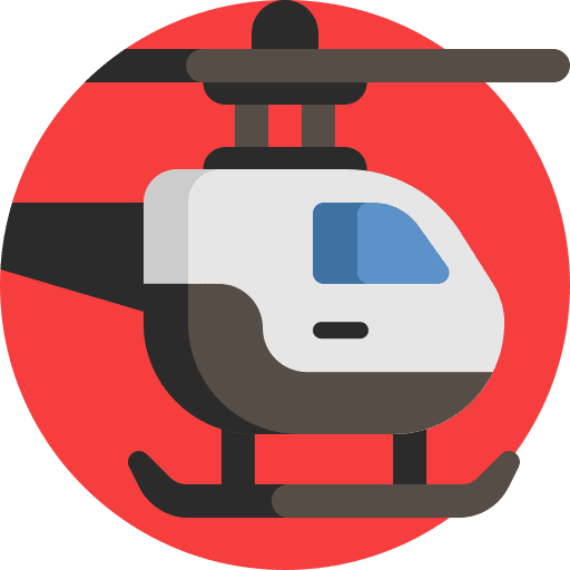 Helicopter transportation chopper helicopter icon