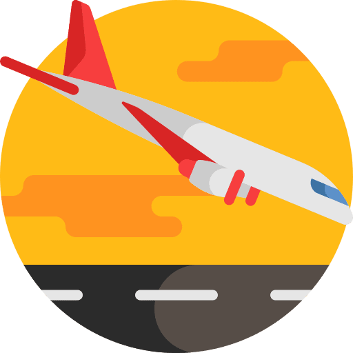 Landing transportation landing flight icon