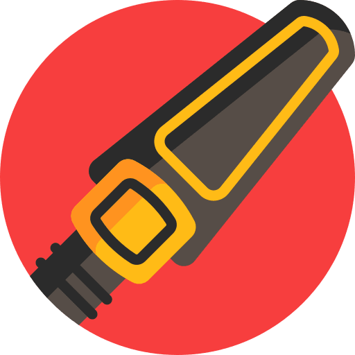 Metal detector protection safety metal detector icon