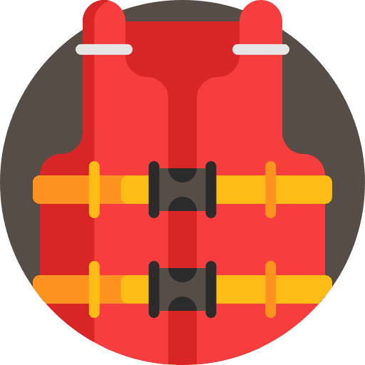Life jacket life vest life jacket high visibility vest icon