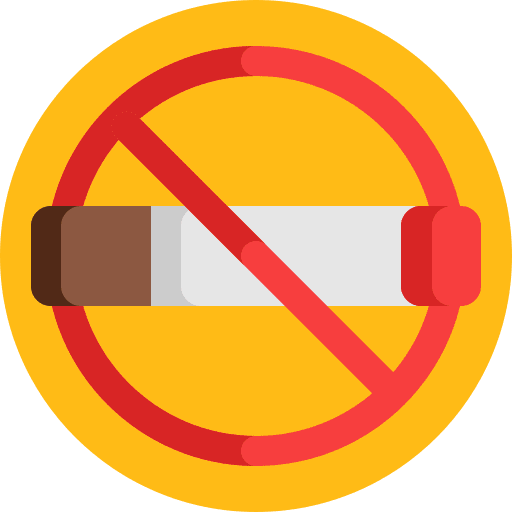 No smoking no smoking warning sign healthcare icon