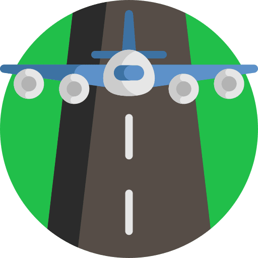 Runway aircraft runway land icon