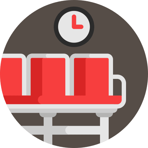 Waiting room waiting room furniture and household seats icon