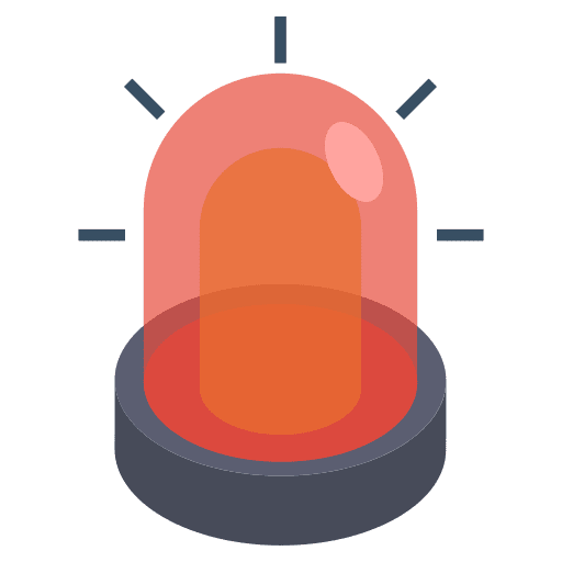 Alert signaling alarm alert icon