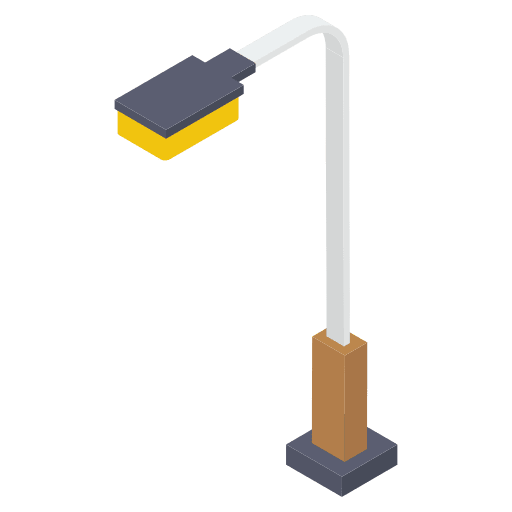 Street lamp sign technology street light icon