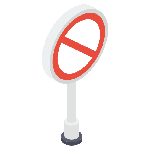 Stop signaling traffic sign art and design icon