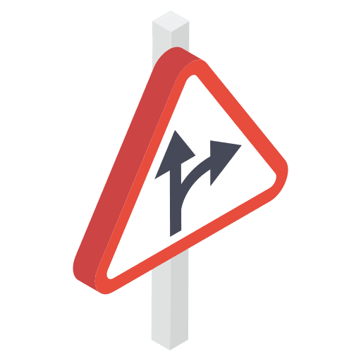Junction road sign road signs junction icon