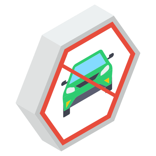 No car automobile no car traffic icon