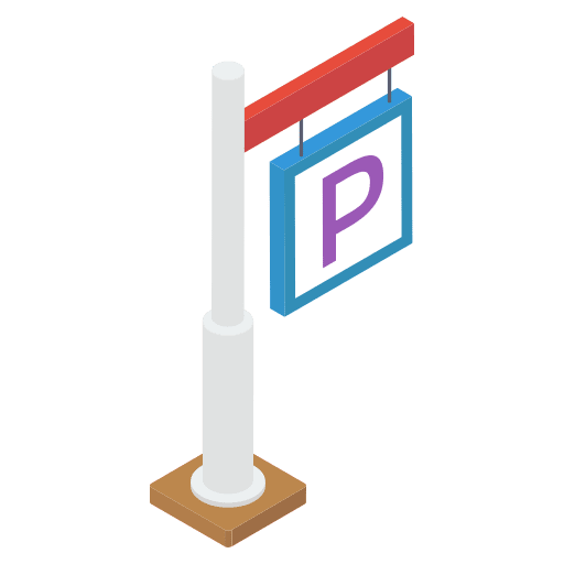 Parking sign parking sign bicycle parking icon