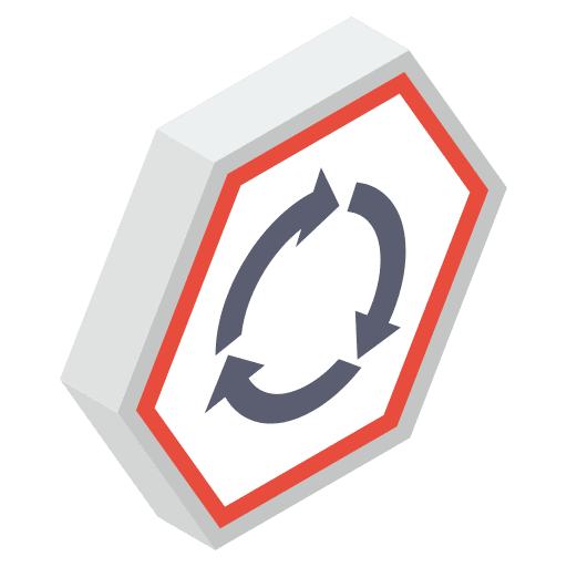 Recycle signaling reuse round arrow icon