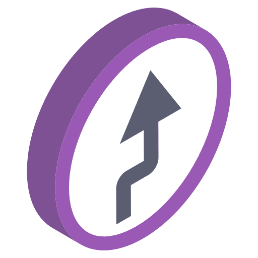 Traffic sign traffic sign arrow winding icon