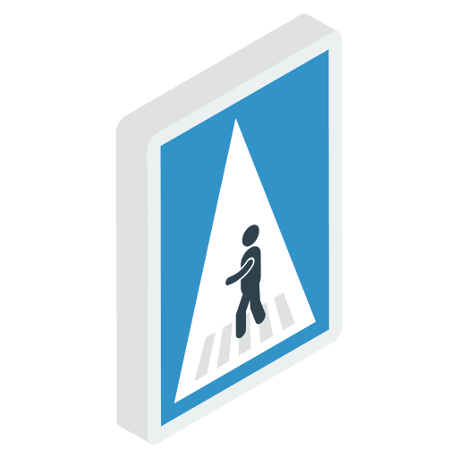 Zebra crossing pedestrian crossing traffic zebra crossing icon