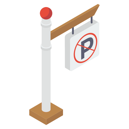 No parking road traffic sign no parking icon