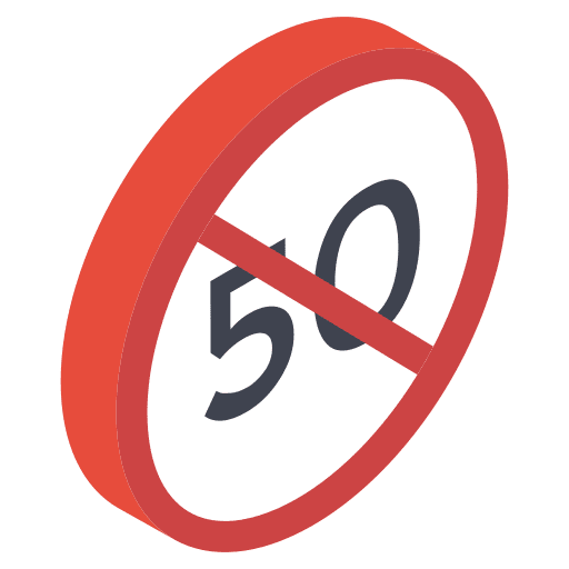 Speed limit traffic sign speed limit circulation icon