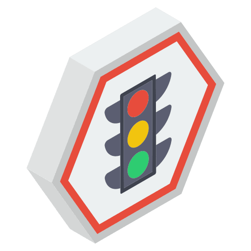 Traffic lights road sign traffic lights icon