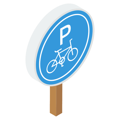 Bike parking bicycle sport cycling icon