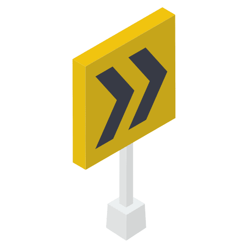 Road sign turn right regulation road sign icon