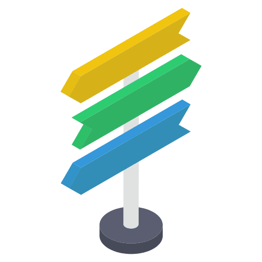 Signpost directions signpost road sign icon