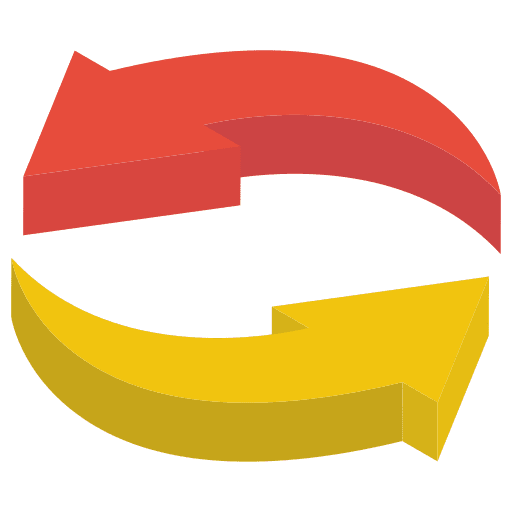 Refresh button update mobile rotation icon