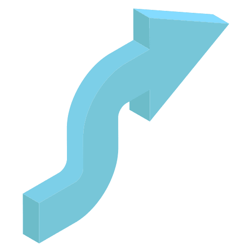 Right arrow arrows curved arrow direction icon