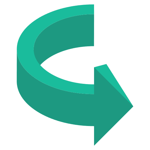 Round arrow arrow directional arrows icon