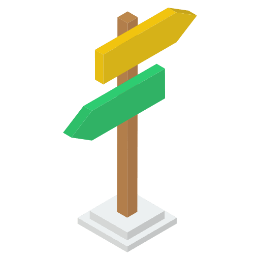 Signpost signaling signpost guide icon