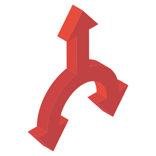 Junction directions ways junction icon