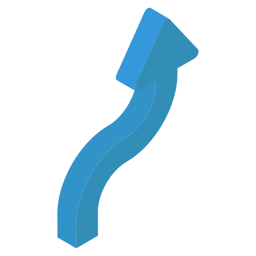 Curve arrow orientation multimedia option arrows icon