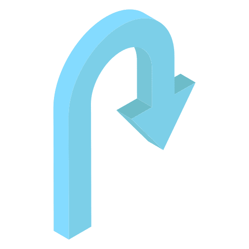 U turn u turn direction navigation icon