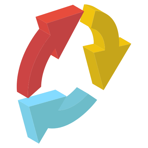 Recycle ecology and environment container symbol icon