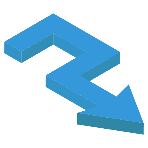 Right arrows turn right icon