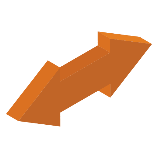 Two ways direction road signs arrows icon