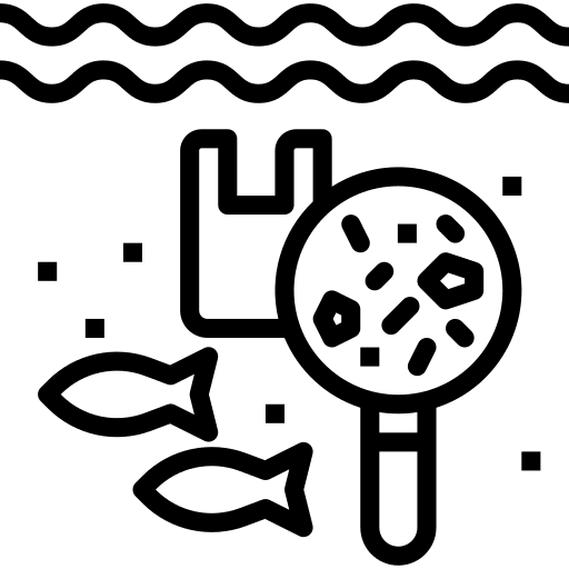 Plastic contamination garbage ecology and environment icon