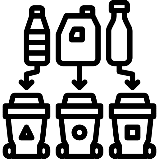 Recycle bin recycle bin ecology and environment separation icon