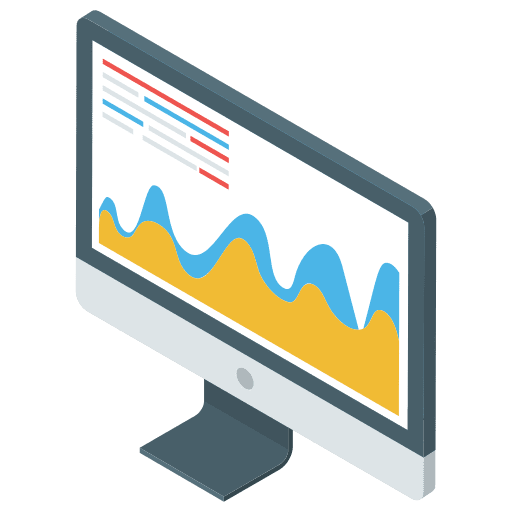 Data analytics bar graph data analytics stats icon